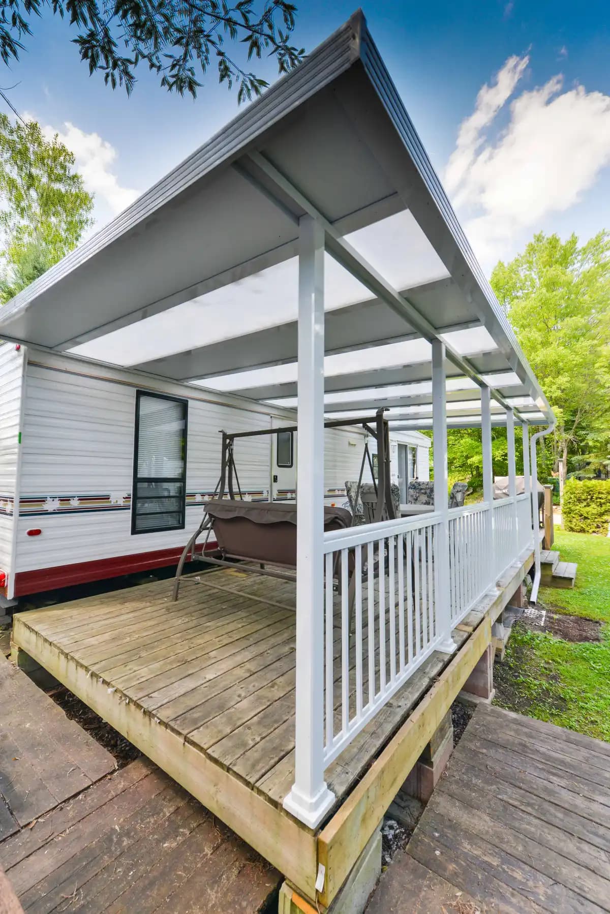 Toitures hybrides pour patio