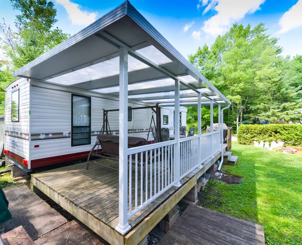 Toitures hybrides pour patio