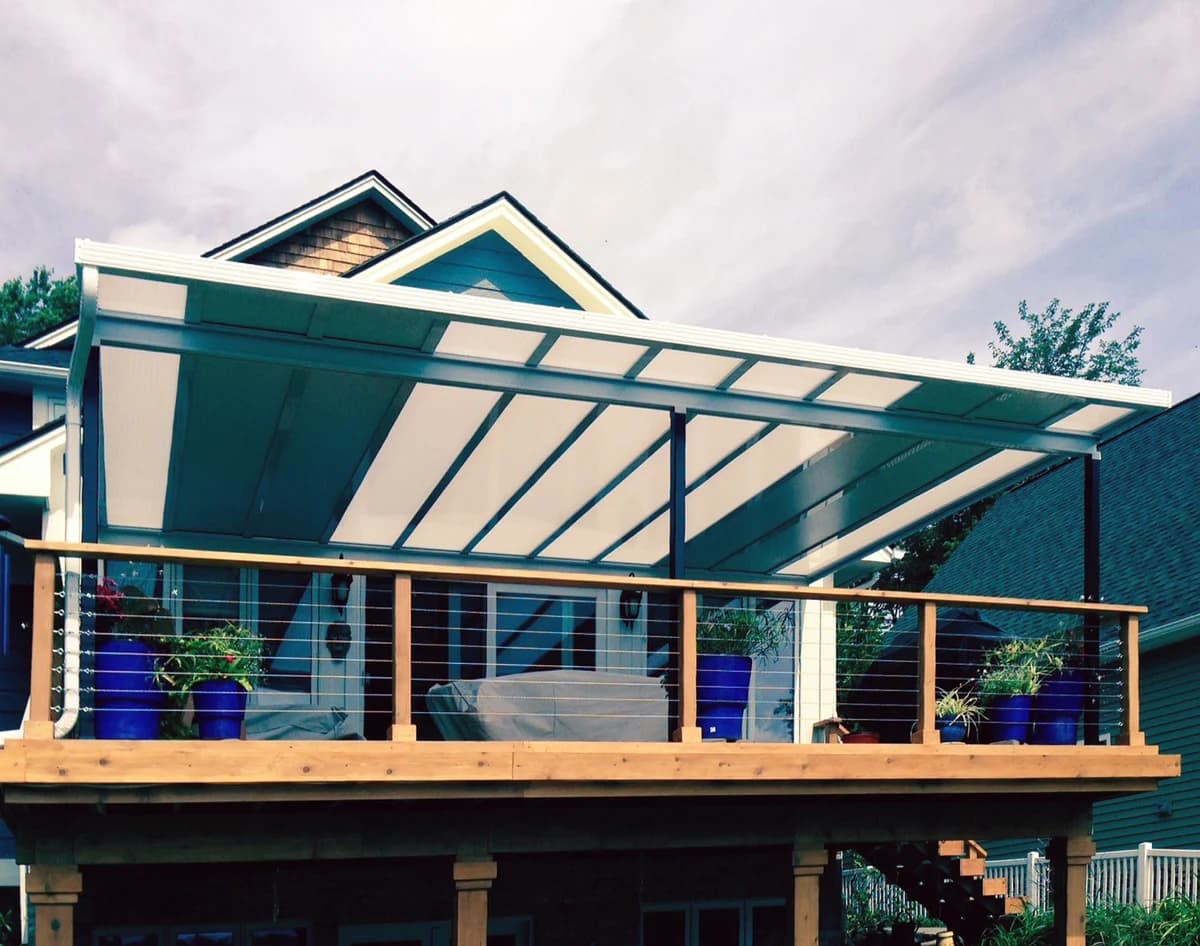 Toitures hybrides pour patio
